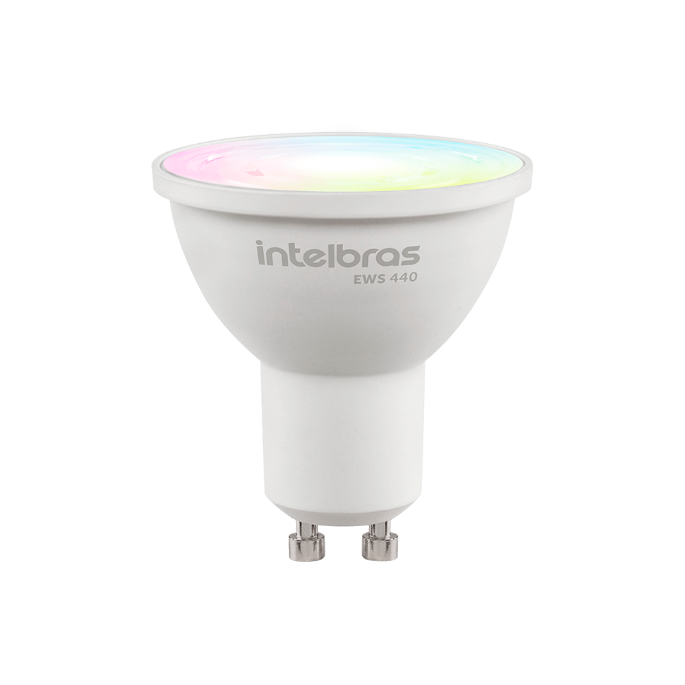 Kit Lâmpada LED Spot Smart Wi-Fi Intelbras EWS 440 - 2 unidades