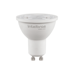 Kit Lâmpada LED Spot Smart Wi-Fi Intelbras EWS 440 - 4 unidades